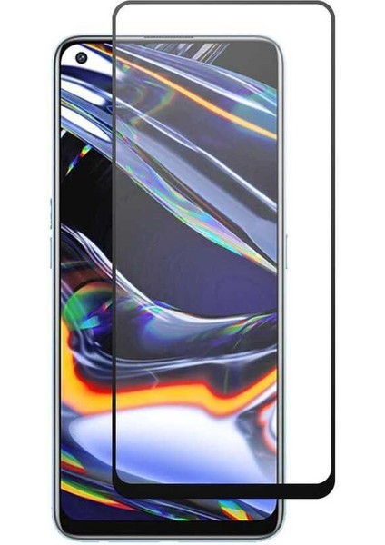 Realme 8 Pro Kılıf Silikon Yüzüklü Standlı Kamera Korumalı + 5d Tam Ekran Cam