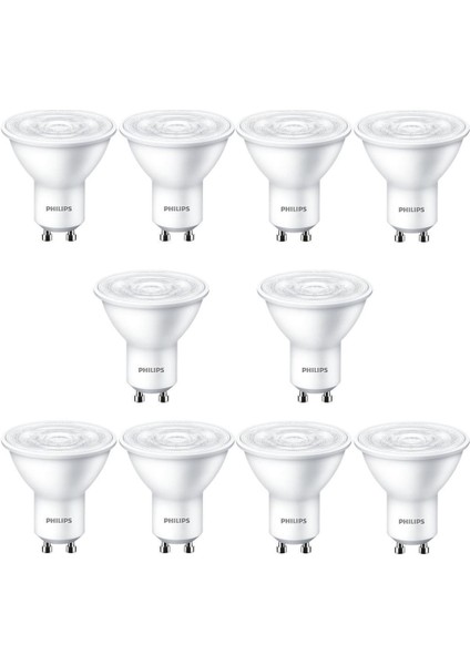 Essential LED Spot 4,7-50W GU10 4000K Gün Işığı 10 Adet