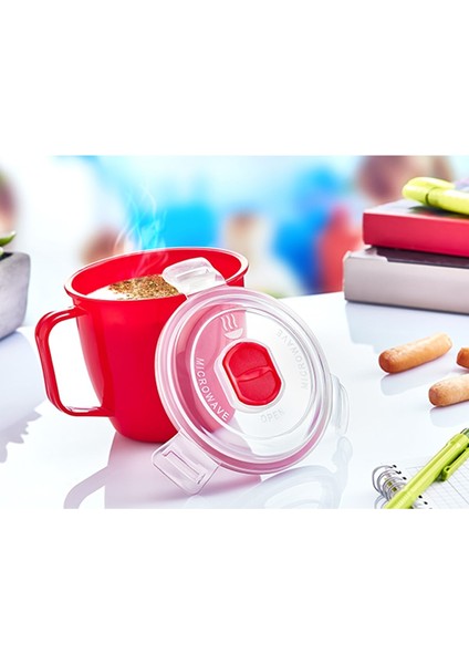Mikrodalga Çorba Isıtma Bardağı 0,6lt Şık Kaliteli Hijyenik