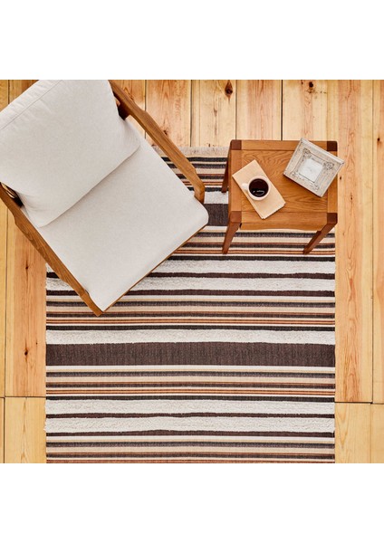 Doğasever Geri Dönüşümlü Zamansız Halılar Heybe 150X230 cm Salon Mutfak Halısı Yolluk Kilim
