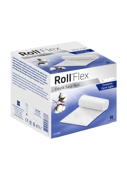 Roll Flex Pamuklu Hidrofil Sargı Bezi 10cm X 50m