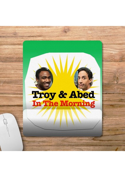 Troy And Abed In The Morning Bilek Destekli Mousepad Model - 1