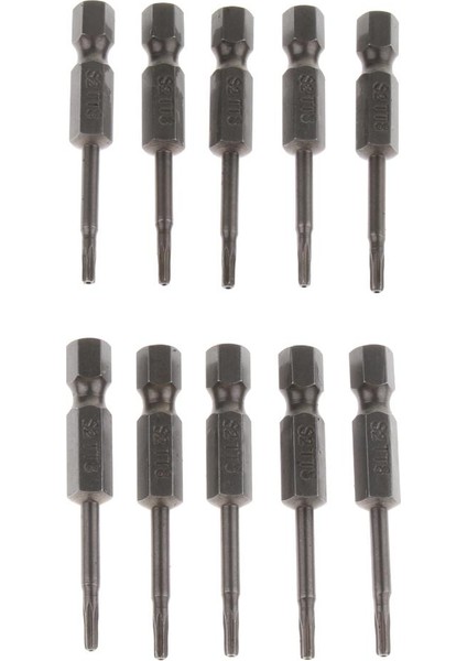 1/4 '' Matkap Ucu Tornavida Bitleri Hex Shank T6, T7, T8, T9, T10, T15 T8 2.32MM- 10 Adet (Yurt Dışından)