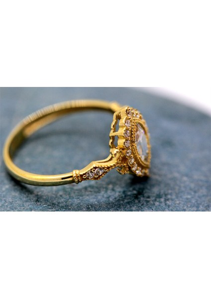 Altın Yüzük - Sementa 1.10 Crt Mekik Pırlanta Möntürü(Mekik Sworoski Taşlı)Evlilik Teklifi Kadın 14 Ayar Altın Yüzük-Vintage Evlilik Teklifi 14 Ayar Altın Yüzük indirimleri
