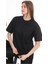 Unisex Oversize Siyah Tişört 2