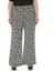 Büyük Beden Beli Geniş Lastikli Büzgülü Bol Paça Siyah Beyaz Kadın Pantolon 1