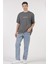 Unisex (Erkek -Kadın) Oversize ( Bol-Salaş ) T-Shirt Renk Antrasit Never Give Up 1