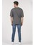 Unisex (Erkek -Kadın) Oversize ( Bol-Salaş ) T-Shirt Renk Antrasit Never Give Up 5