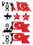 SEVEN KARDEŞLER Türk Bayrağı A5 Sticker 069 Tek Paket Çoklu Sticker 1