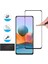 Xiaomi Redmi Note 10 / Redmi Note 10s Tam Kaplayan Tamperli Cam Ekran Koruyucu Curved Kırılmaz Kenar Siyah 3