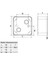 IP44 85X85X50 mm Plastik Buat BB2-0341-0003 2