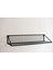 Büyük Boy 80 x 25 x 15 cm Tel Duvar Rafı (Siyah Renk) 2