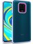 - Xiaomi Redmi Note 9S - Kılıf Arkası Şeffaf Kamera Çevresi Parlak Zıt Renkli Flora Kapak - Lila 1