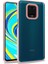 - Xiaomi Redmi Note 9S - Kılıf Arkası Şeffaf Kamera Çevresi Parlak Zıt Renkli Flora Kapak - Rose Gold 1