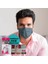 Yeşil Çizgi Desenli Meltblown Kumaş Full Ultrasonik 3 Katlı Cerrahi Maske - Burun Telli 3