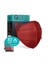 Qzer Bordo Ffp2 N95 Maske 5 Katlı 1