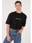 Unisex (Erkek -Kadın) Oversize ( Bol-Salaş ) T-Shirt Renk Siyah Never Give Up 4