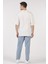 Unisex (Erkek -Kadın) Oversize ( Bol-Salaş ) T-Shirt Renk Ekru Goes Here 3