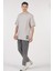 Unisex (Erkek -Kadın) Oversize ( Bol-Salaş ) T-Shirt Renk Gri Goes Here 2