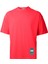 Unisex (Erkek -Kadın) Oversize ( Bol-Salaş ) T-Shirt Renk Kırmızı Goes Here 2