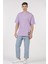 Unisex (Erkek -Kadın) Oversize ( Bol-Salaş ) T-Shirt Renk Lila Goes Here 1