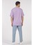 Unisex (Erkek -Kadın) Oversize ( Bol-Salaş ) T-Shirt Renk Lila Goes Here 3