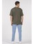 Unisex (Erkek -Kadın) Oversize ( Bol-Salaş ) T-Shirt Renk Haki Goes Here 3