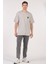 Unisex (Erkek -Kadın) Oversize ( Bol-Salaş ) T-Shirt Renk Gri Sevimli Kuru Kafa 2