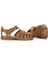 S10271 Tobby Solid Kız/erkek Çocuk Sandalet Ayakkabı Açık Kahve 1