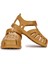 S10271 Tobby Solid Kız/erkek Çocuk Sandalet Ayakkabı Hardal 2