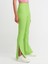 7002 Yırtmaçlı Ispanyol Paça Pantolon-Lime 3