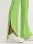 7002 Yırtmaçlı Ispanyol Paça Pantolon-Lime 4