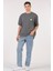 Unisex (Erkek -Kadın) Oversize ( Bol-Salaş ) T-Shirt Renk Antrasit Sevimli Kuru Kafa 1