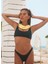 Crop Top Style Minimal Brazilian Bikini - Siyah 1