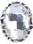Kadın Antik Gümüş Kaplama Fuşya Renk Swarovski Taş Detaylı Ayarlanabilir Oval Formlu Yüzük 5