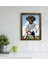 Evcil Dostlara Özel Tenis Oyuncusu Tasarımlı Portre Doğal Masif Ahşap Çerçeveli Tablo 45X65CM-3 3