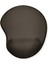 Ergonomik Mouse Pad - Bilek Destekli - Kesik Oval Siyah 1