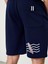 Pamuk Beli Lastikli Regular Fit Baskılı Sweat Şort 3