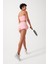 Kadın Pembe 2 Katmanlı Spor Şort - Şortlu Tayt 2in1 2