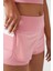 Kadın Pembe 2 Katmanlı Spor Şort - Şortlu Tayt 2in1 3