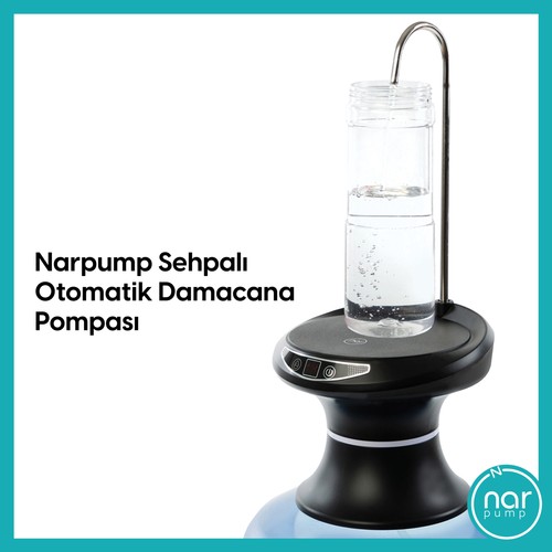 Narpump USB ile Şarj Edilebilir Sehpalı Damacana Pompası