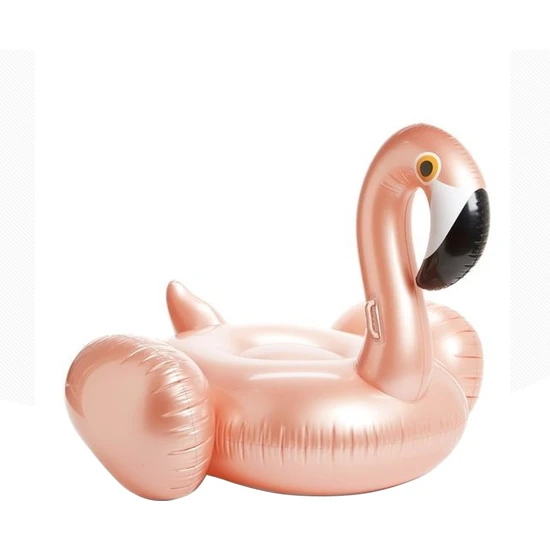 xPhone Store Şişme Flamingo Şeklinde Yüzer Mat Yüzme Yüzme, Şişirilmiş Boyutu: 190 x 200 x 130 cm. (Gül Altın) (Yurt Dışından)