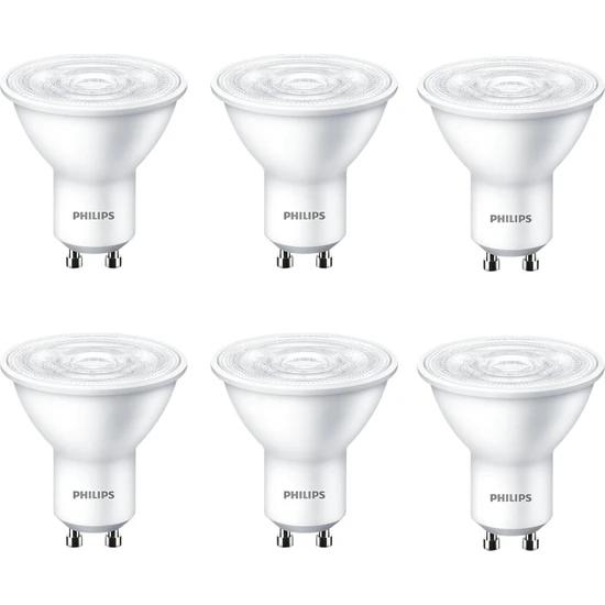 Philips Essential LED Spot 4,7-50W GU10 4000K Gün Işığı 6 Adet