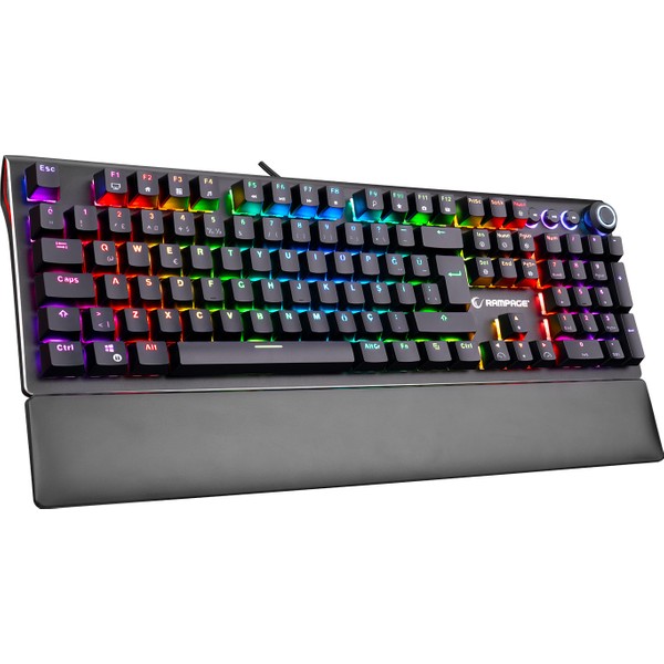 Water Rampage 9‘2 Rampage KB-R92 Thunder Red Switch Kablolu Mekanik Oyuncu Klavyesi