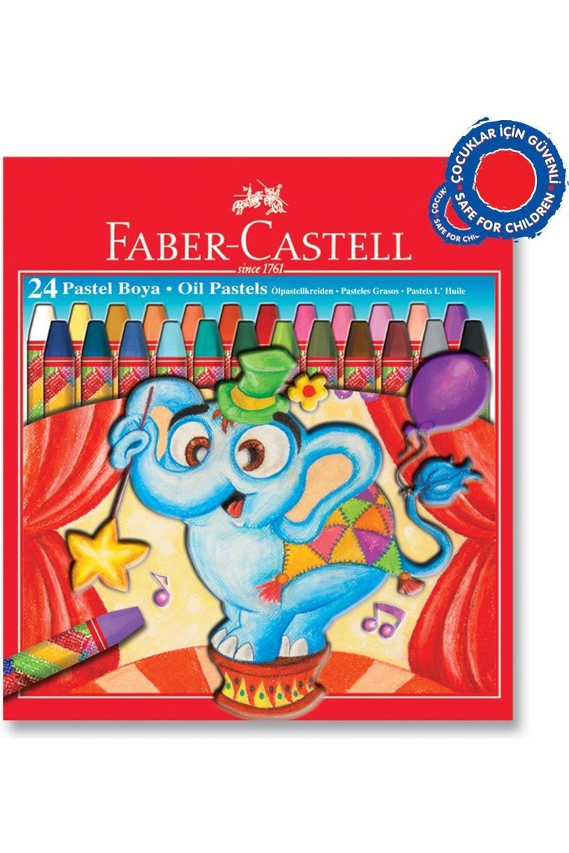 FABER CASTELL 24 LÜ PASTEL BOYA