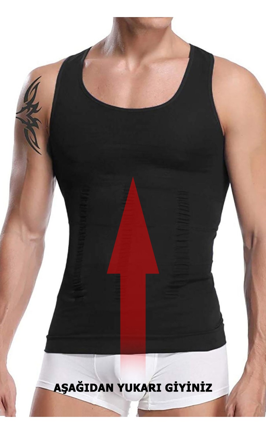 TangModa Erkek Korse Atlet Bel Korsesi Toparlayıcı 2 Li Set Inceltici Korse Atlet görsel 8