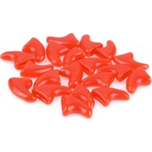 ZHKJ Shop 20 Pc Silikon Yumuşak Kedi Tırnak Kapakları, BoyutXs (Kırmızı) (Yurt Dışından)