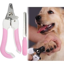 ZHKJ Shop Iki Parçalı Evcil Hayvan Ayak Parmağı Paslanmaz Çelik Kedi ve Köpek Çivi Klipsli Dosya, BoyutS (Pembe) (Yurt Dışından)