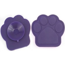 ZHKJ Shop Pet Silikon Sabit Emme Kupası Kase Yavaş Yeme Dikkat Banyosu Ürünleri (Mor) (Yurt Dışından)