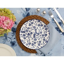 Madame Coco Rêve Bleu Ange Servis Tabağı - Mavi - 25 cm